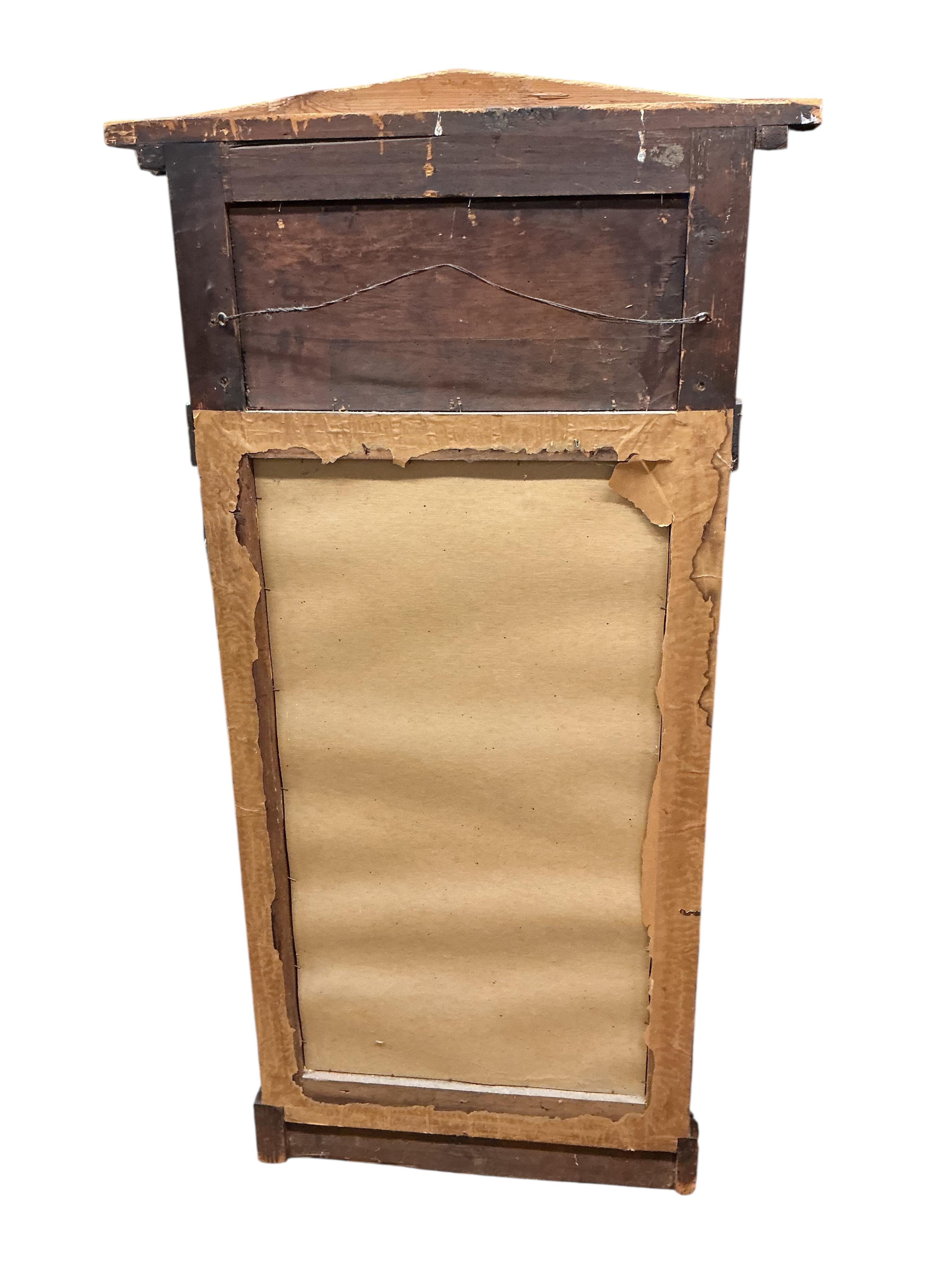 A 19th century Biedermeier style mahogany pier glass, width 73cm, height 144cm